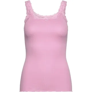 Rosemunde Tanktop »Babette Silk Top« umgedrehter Vintage-Spitzenbesatz, feminin, bequem, Seidenmix, pink,