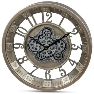 Formano Moderne Wanduhr 46 cm 46 cm gold/schwarz/bronze