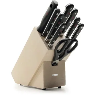 WÜSTHOF Classic Messerblock mit 9 Artikeln, Helle Buche