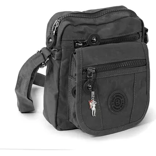 Bag Street Damenhandtasche Herren Tasche Nylon grau OTJ215K - Grau