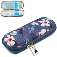 ONEGenug Insulin Kühltasche mit 2 Kühlakkus, Tragbare EVA Hardshell Diabetiker Tasche für Insulin Pen, Insulinspritzen und Andere Diabetikerzubehör