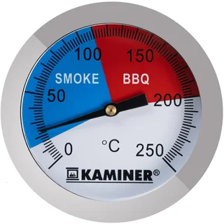 Kaminer Grillthermometer 5 cm Edelstahl mehrfarbig