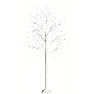 Costway Weihnachtsbaum Künstlicher Weiß 180 cm