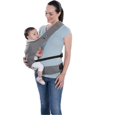 Chicco Babytrage Myamaki Complete New, ergonomisch und sicher für Babys Hüfte und Rücken, atmungsaktives 3D-Gewebe, ab Geburt bis 15 kg, grau