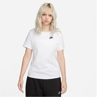 Nike Sportswear Club Essentials Damen-T-Shirt White/Black L