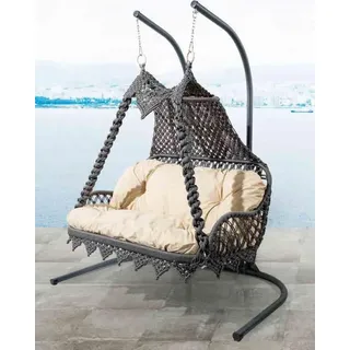 Schaukel Sessel Hängekorb Hängeschaukel Hängestuhl Gartensessel Hängesessel JVmoebel - Gelb