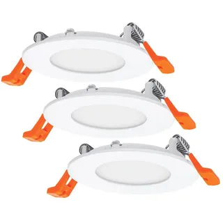 Osram Einbauleuchte 3 Stück 85 mm weiß