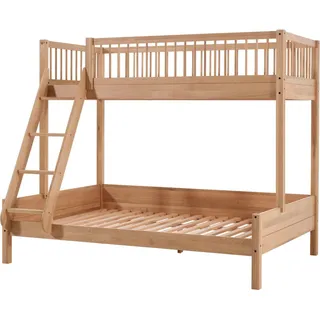 Vipack Etagenbett Forrest 90 x 200 cm Eiche massiv geölt beige