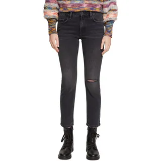 ESPRIT Damen 092CC1B317 Jeans, 911/BLACK Dark WASH, 28/30