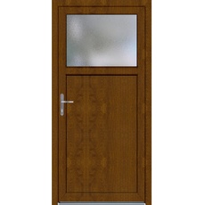 Bild Kunststoff-Nebeneingangstür K504 98 x 198 cm DIN L Dekor Golden Oak