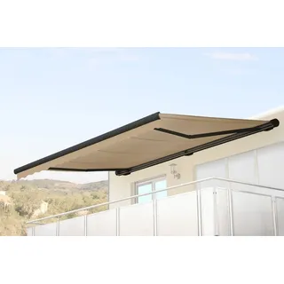 MCW Kassetten-Markise H122 400 x 23 cm creme/anthrazit