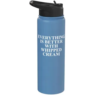 Lustige Schlagsahne Bekleidung | Einzigartiges Creme-Liebhaber-Design Stainless Steel Insulated Water Bottle