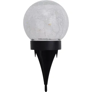 NÄVE LED-Solar-Tischleuchte/Erdspieß Crackle 3er-Set