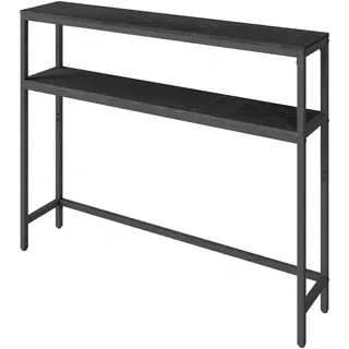 VASAGLE LNT131B22 Konsolentisch 20 x 100 x 80 cm anthrazitgrau-tintenschwarz
