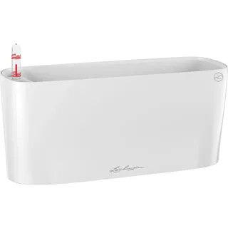 LECHUZA Delta 10 30 x 11 x 13 cm Weiß Hochglanz