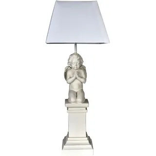 Tischlampe Amor Leuchte Engel Tischleuchte Weiss Lampe Landhausstil Engelfigur