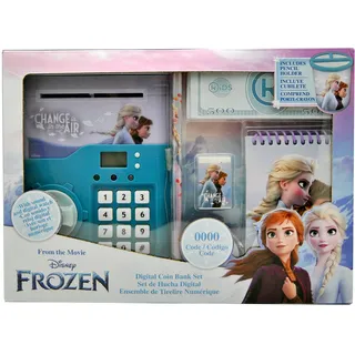 Kids Licensing Spardose mit digital Pin, Die Eiskönigin, Kids Euroswan - Spielzeug, Farbe (WD21987)