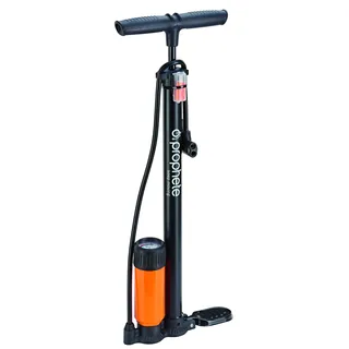 Prophete Fahrradpumpe, Standluftpumpe, Hochdruck-Fahrradpumpe mit Manometer, max. Pumpdruck 7 bar, schwarz