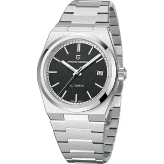 Pagani Design herrenuhr automatik Business Sports Mechanisch Herrenuhren Wasserdicht 100M Analogue Edelstahl Armbanduhr für Männer... (1753black)