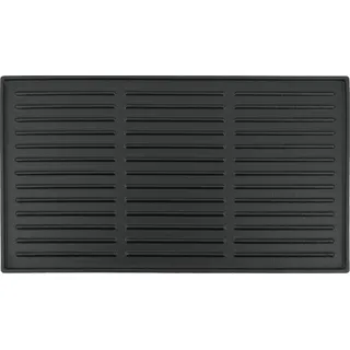 BBQ-Toro Gusseisen Grillplatte 44 x 24,5 cm, passend für Gasgrill, Holzkohlegrill, Grillzubehör - Schwarz