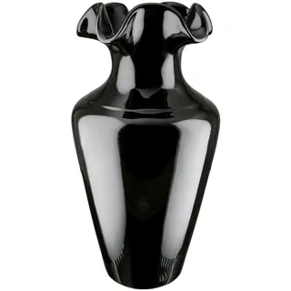 Gilde "Vase Irina, aus Keramik, Höhe ca. 40 cm", schwarz