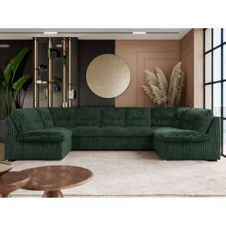 MKS Meble Eckcouch Cord 3-Sitzer Grün