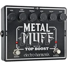 Electro-Harmonix Metal Muff With Top Boost (E-Gitarre), Effektpedal, Schwarz