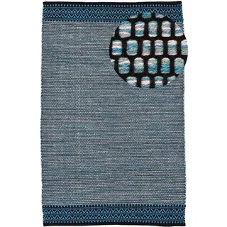 carpetfine Kelim Mia Wendeteppich 200 x 290 cm Blau