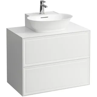 LAUFEN THE NEW CLASSIC Schubladenelement, 2 Schubladen, 775x455x600mm, zu Aufsatz-Handwaschbecken H816852, H4060140856311, Farbe: Weiß glänzend