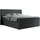 MKS Doppelbett mit Multipocket-Matratze und Topper boxspringbett mit Bettkästen King Velen 180x200cm Dunkelgrau H4 Grau
