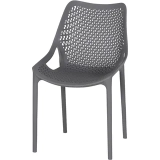 Siena Garden District Stapelsessel 50 x 60 x 81 cm grau