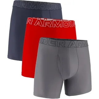 Under Armour Tech Performance Boxershorts Downpour Gray M 3er Pack