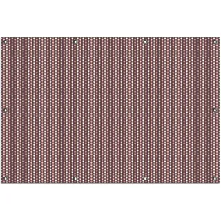 Wallario Outdoor-Poster für Garten oder Balkon, Motiv Muster Herzen in beig und rosa in Reih und Glied, in ca. 100 x 150 cm - Weiß