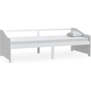 vidaXL Tagesbett 3-Sitzer Weiß Massivholz Kiefer 90x200 cm - Weiß