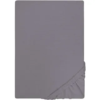 0077155 Jersey 140 x 200 - 160 x 200 cm silber/grau