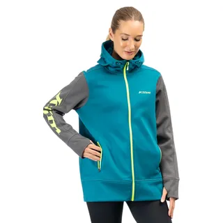 Klim Visita Long, Kapuzenjacke Damen - Petrol/Dunkelgrau - M