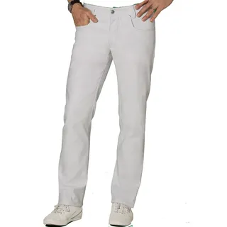 BP Med Trousers 1733-687-21 Herrenjeans - Schlanke Silhouette - 55% Baumwolle, 42% Polyester, 3% Elastolefin - Schlanke Passform - Größe: 33/34 - Farbe: weiß