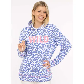 Zwillingsherz Hoodie Leomuster Mehrfarbig L/XL