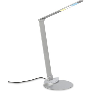 Briloner CCT-LED Schreibtischleuchte, 83 cm, Silberfarbig