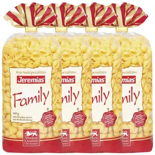 Jeremias Muscheln Classic Frischei Family Nudeln 500g 4er Pack