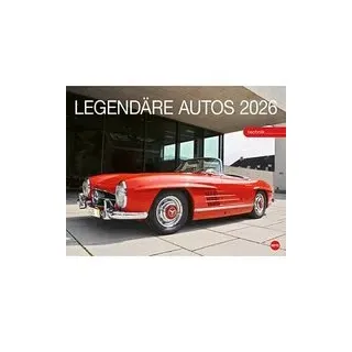Heye Monats-Wandkalender LEGENDÄRE AUTOS 2026, 1 St.