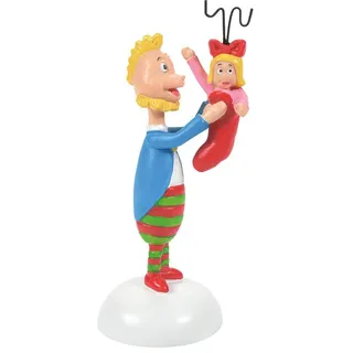 Department 56 Dr. Seuss The Grinch Village Accessories Figur A Who's Perfect Stocking Stuffer, 7,1 cm, Mehrfarbig