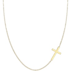 Bild von Halskette Damen Kreuz Anhänger Religion Basic in 925 Sterling Silber