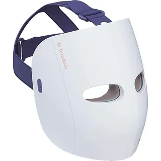 Therabody Mask Glo, LED Face Mask with Red, Blue, & Infared Light, Vibrating Massage, Cordless Design, Adjustable Straps, and USB-C Charging