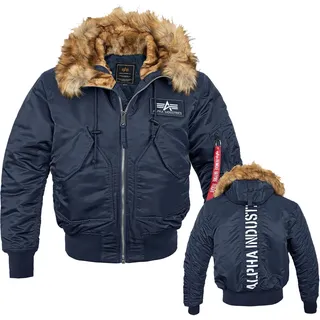Alpha Industries 45P Hooded Custom blau 3XL