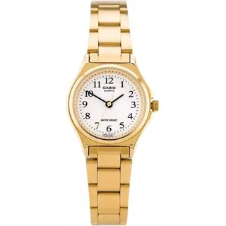 Damen Uhr Casio LTP-1130N-7B - Gold, Weiß