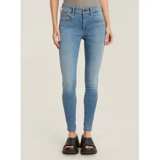 G-Star für Damen. D05175-8968-8436 Jeans 3301 Skinny blau (23/30), Lässig, Baumwolle, Denim
