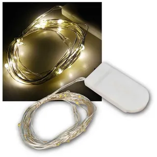 McShine LED Lichterkette Draht 2 m warmweiß