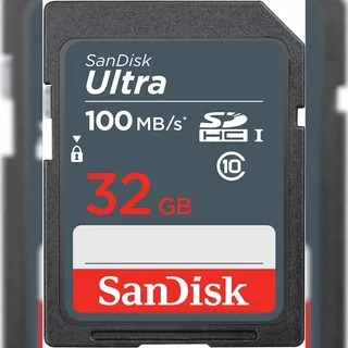SanDisk Ultra Sdhc 32gb 100mb/s Speicherkarte, Grau
