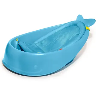 Toynamics Skip Hop Moby Babybadewanne 3-in-1 mit Smart Sling – Neugeborenen- & Kleinkind-Badewanne 0–11 kg – Anti-Rutsch, ergonomisch, BPA-frei, platzsparend, Blau – für Jungen & Mädchen